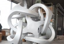 Världens största 3D-printare trycker sandform för jättestort konstverk